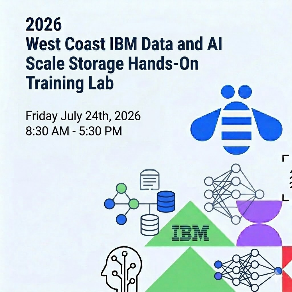 Laboratorio práctico de almacenamiento a escala de datos e IA de IBM en la Costa Oeste 2026
