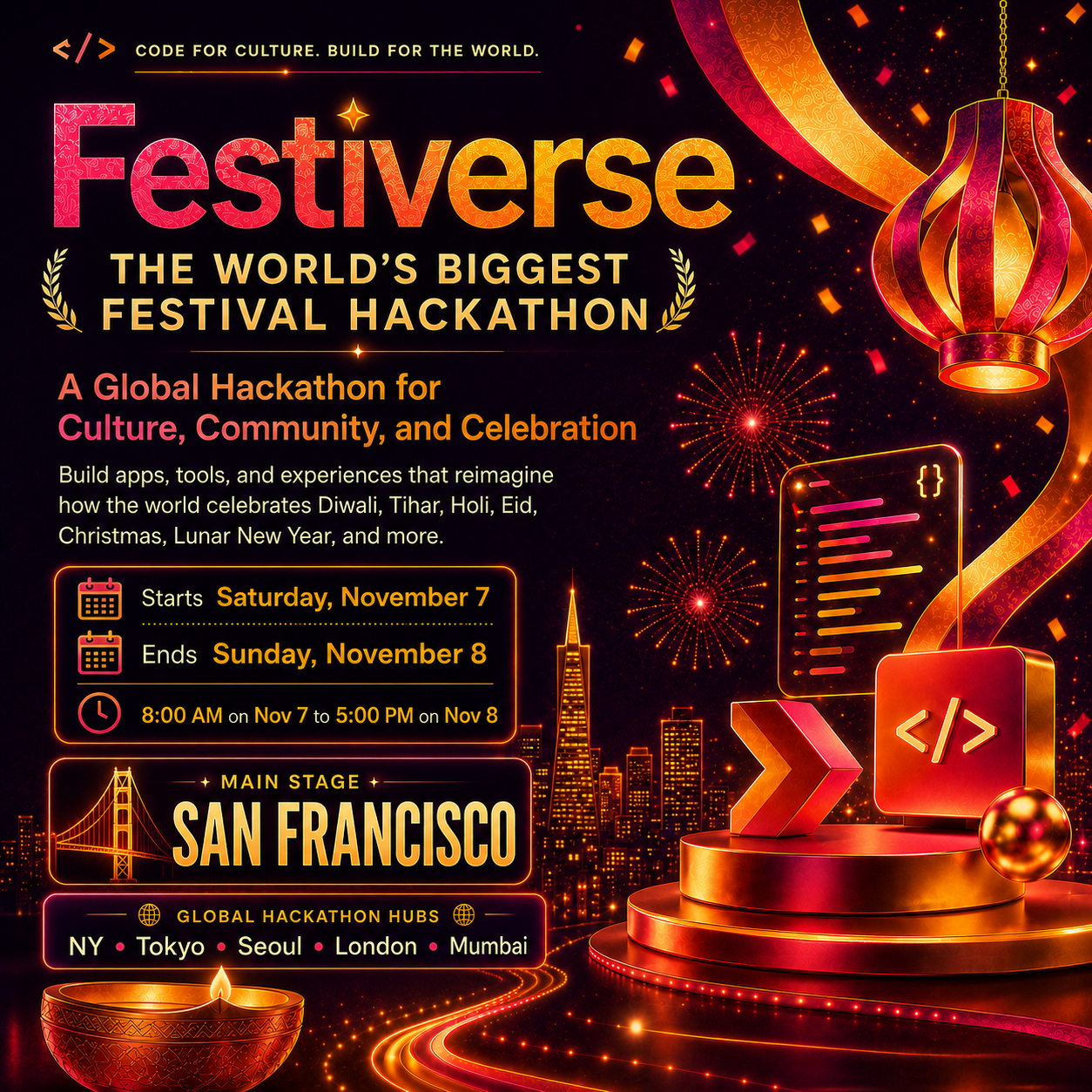 Festiverse 2026: Der größte Festival-Hackathon der Welt (Über 300.000 $ an Preisen)