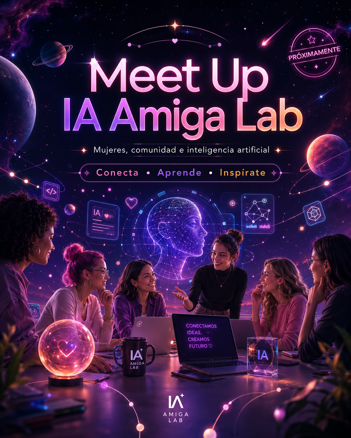 Meet Up IA Amiga Lab: Conecta, Aprende e Inspírate