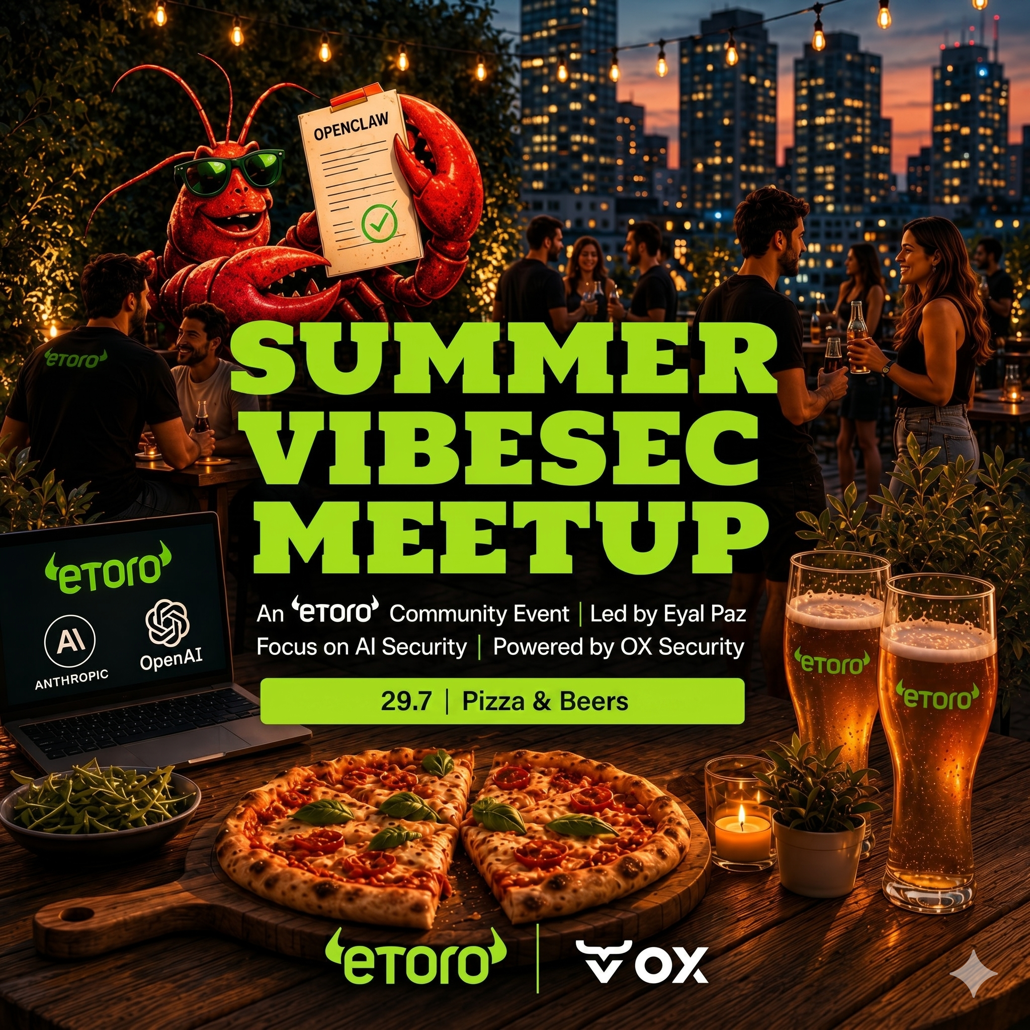 eToro OX - VibeSec MeetUP Pizza & Bier