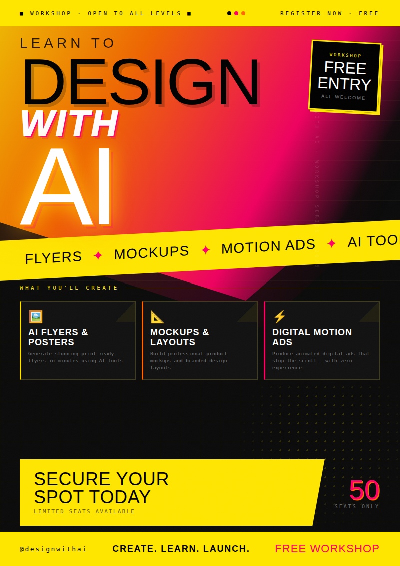 DesignPxD x Dsgnjunkies Present: Design W. AI