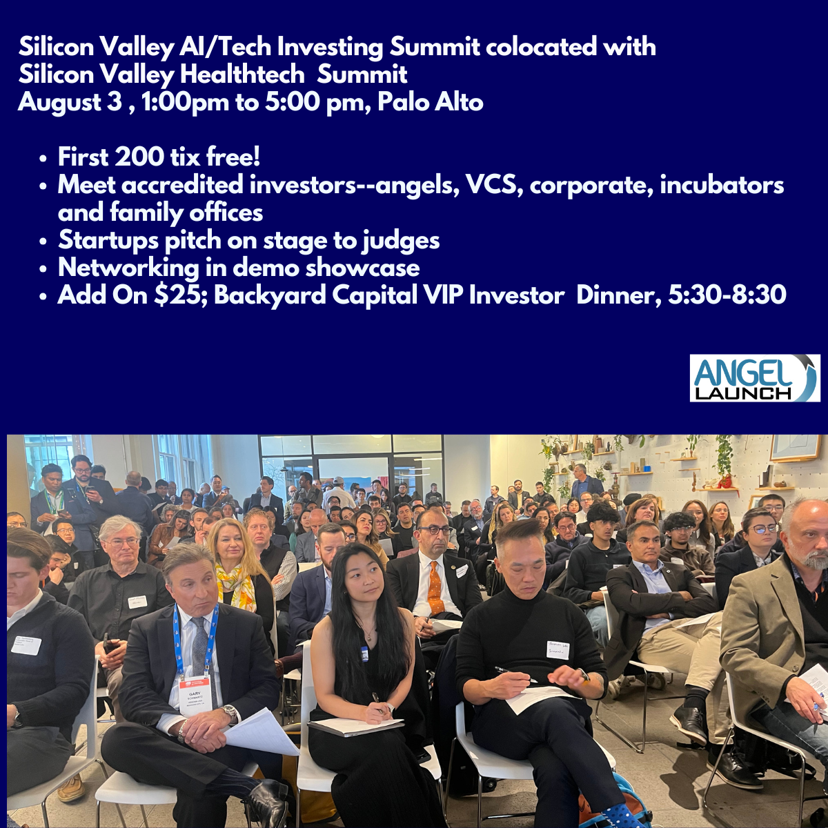 Silicon Valley AI/Tech Investitionsgipfel---Teilnehmen oder Pitch