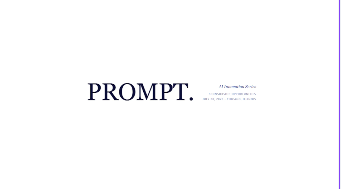 PROMPT. AI Innovation Series