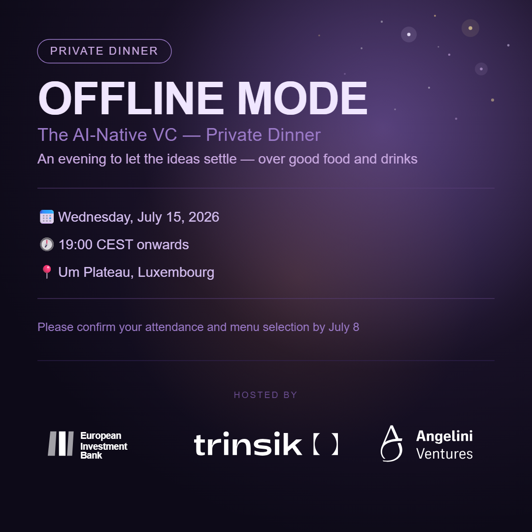Offline Mode: An Informal Dinner for the AI-Native VC Community