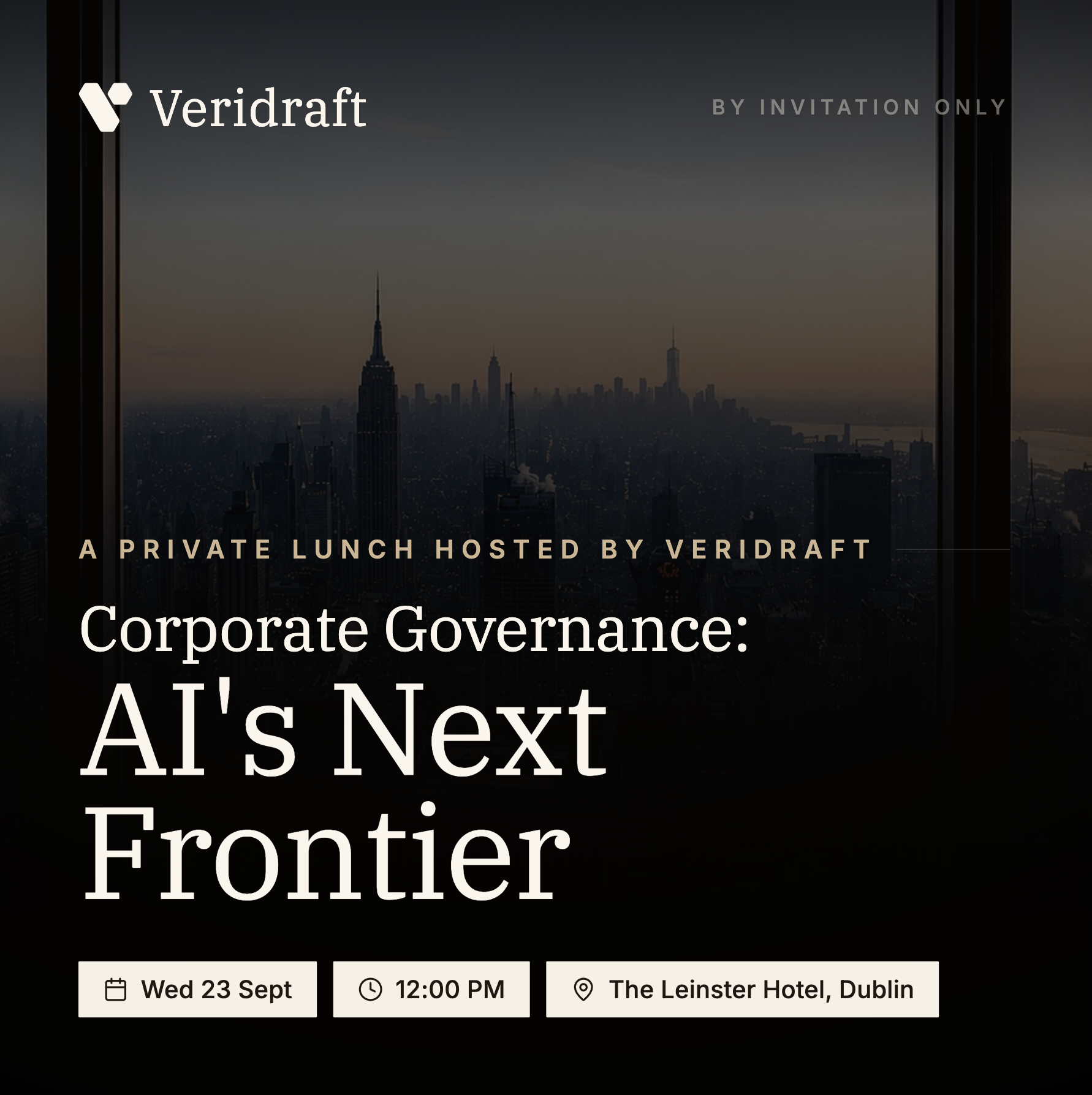 Corporate Governance: AI's Next Frontier - A Private Lunch