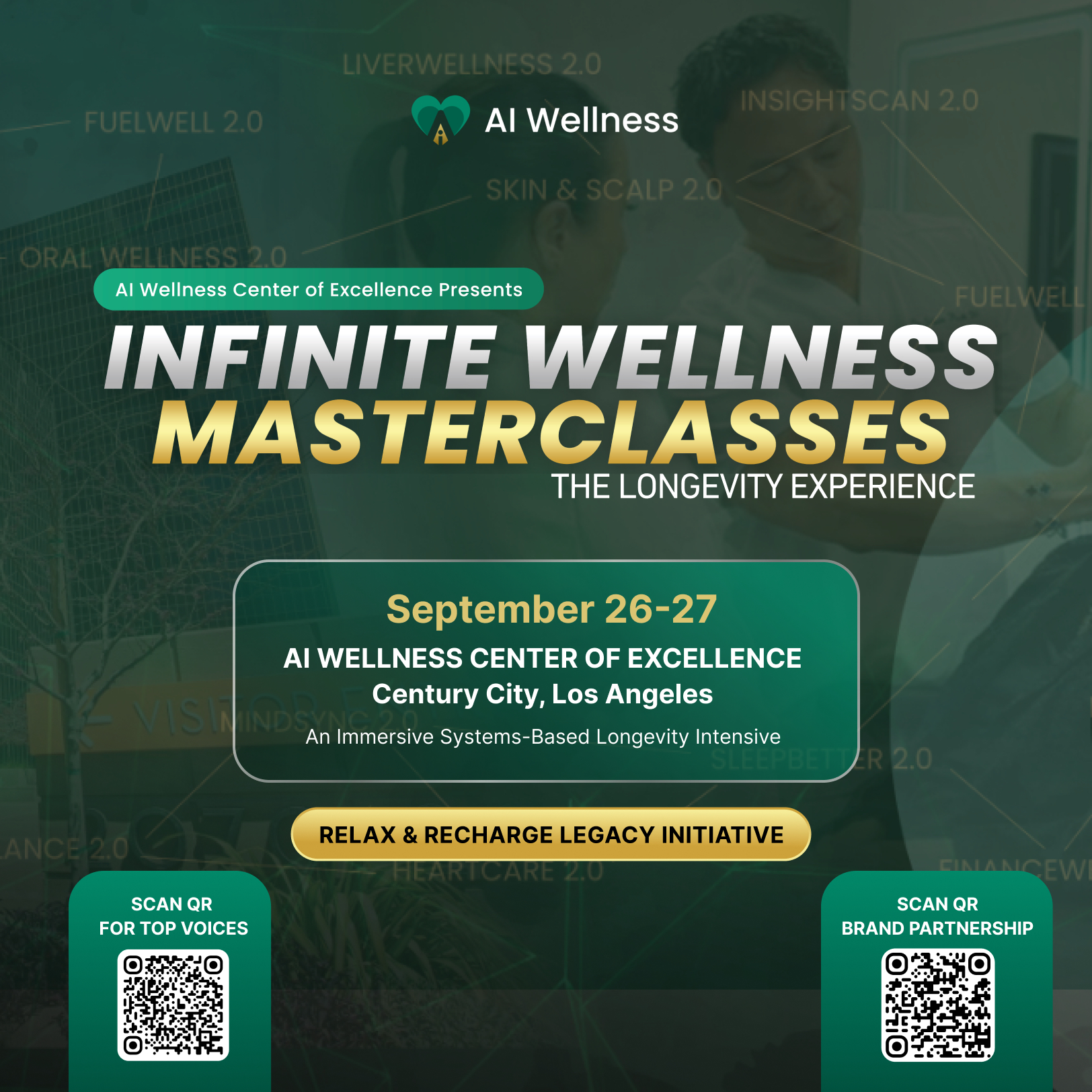 INFINITE WELLNESS MASTERCLASSES II: De Longevity Ervaring & De Officiële Ceremonie Van De "Top 100 Stemmen Van 2026"